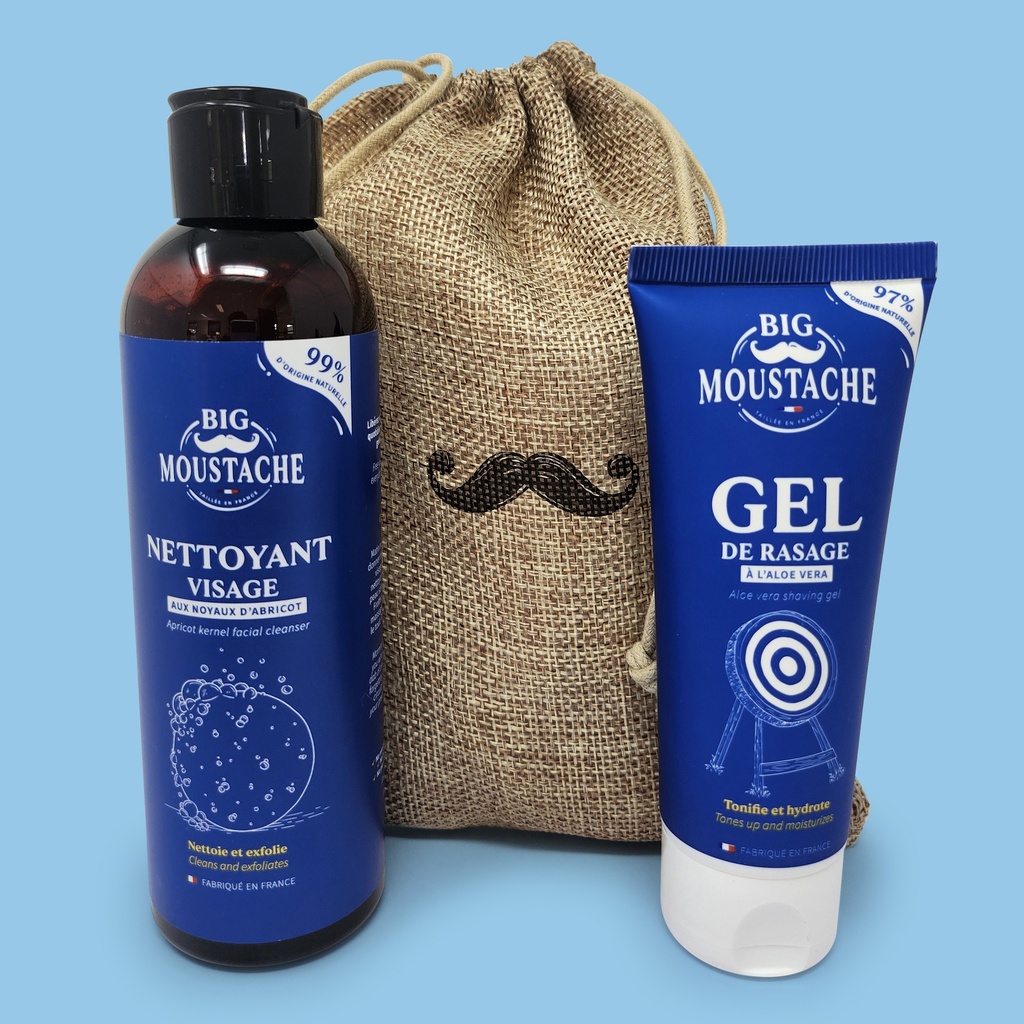 Big Moustache® - Duo rasage + pochon 