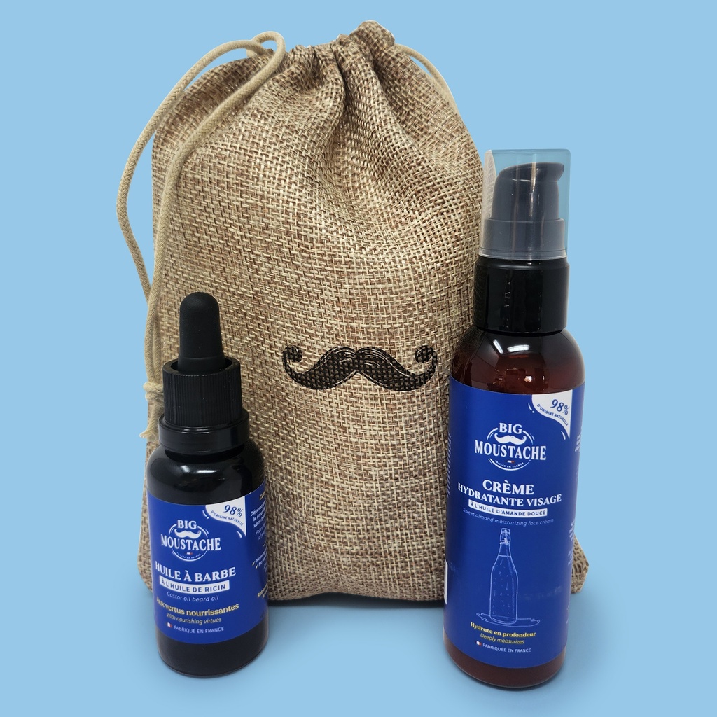 [4BM00513] Duo hydratation + pochon Big Moustache®